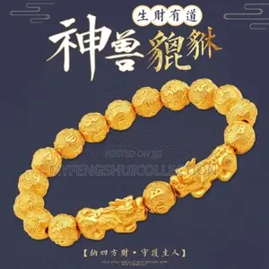 Fortified Fengshui Golden Double Pixiu Wealth Bracelet