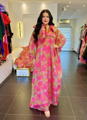 Rich Aunty Custom Fabric Dress