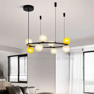 Post Modern Designer Glass Ball Chandelier