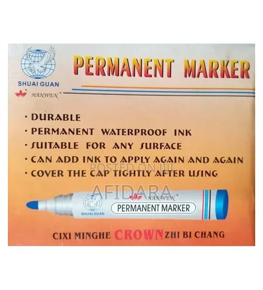 Hanwen Permanent Marker Assorted X12
