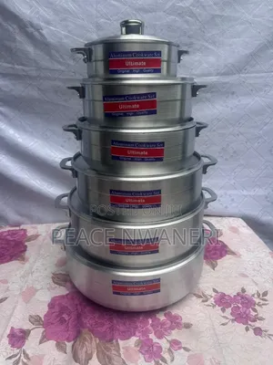 6pcs Aluminum Round Pot
