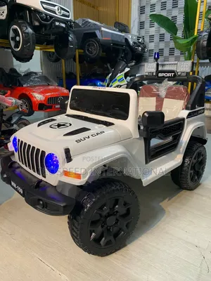White Jeep Wrangler Electric Children Car for Age 1-7
