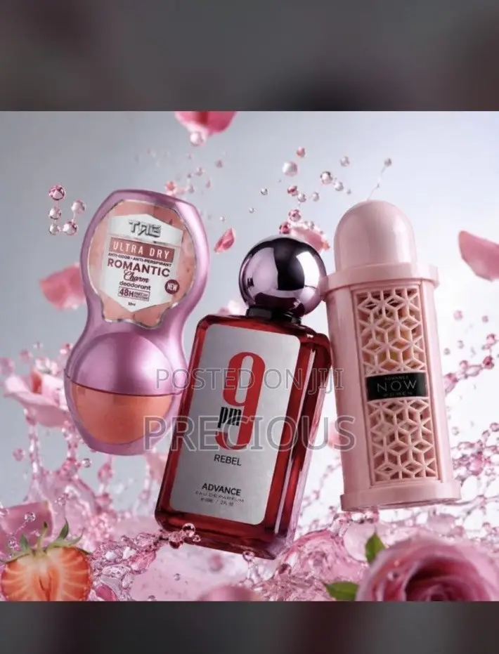 50ml Now Pink + 50ml 9PM Rebel + TAG Roll-on Combo