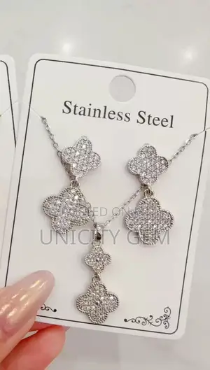 Stainless Steel Necklace Earrings