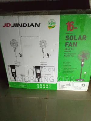 JD JINDIAN Solar Powered Standing Fan — JD-FG05