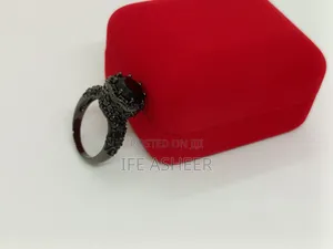 Bold and Classic Black Proposal Ring