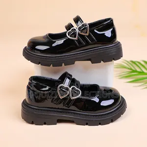 Girls Double Strap School Shoe