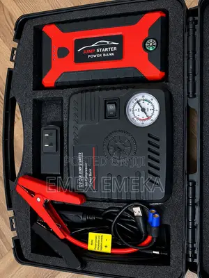 High Power Automobile Jump Starter With Tyre Inflator
