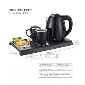 Hotel Tray and Kettle