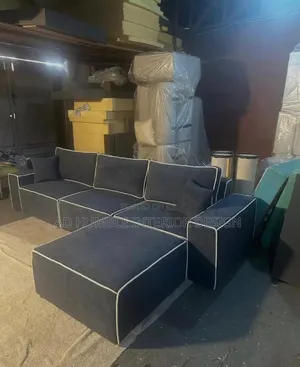 Black Fabric Sofa Chair