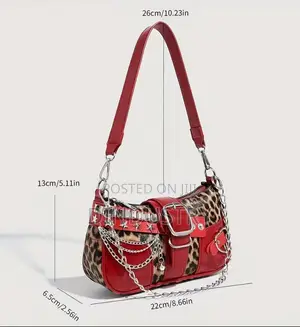 Women’s Vintage Leopard Skin Print Bag