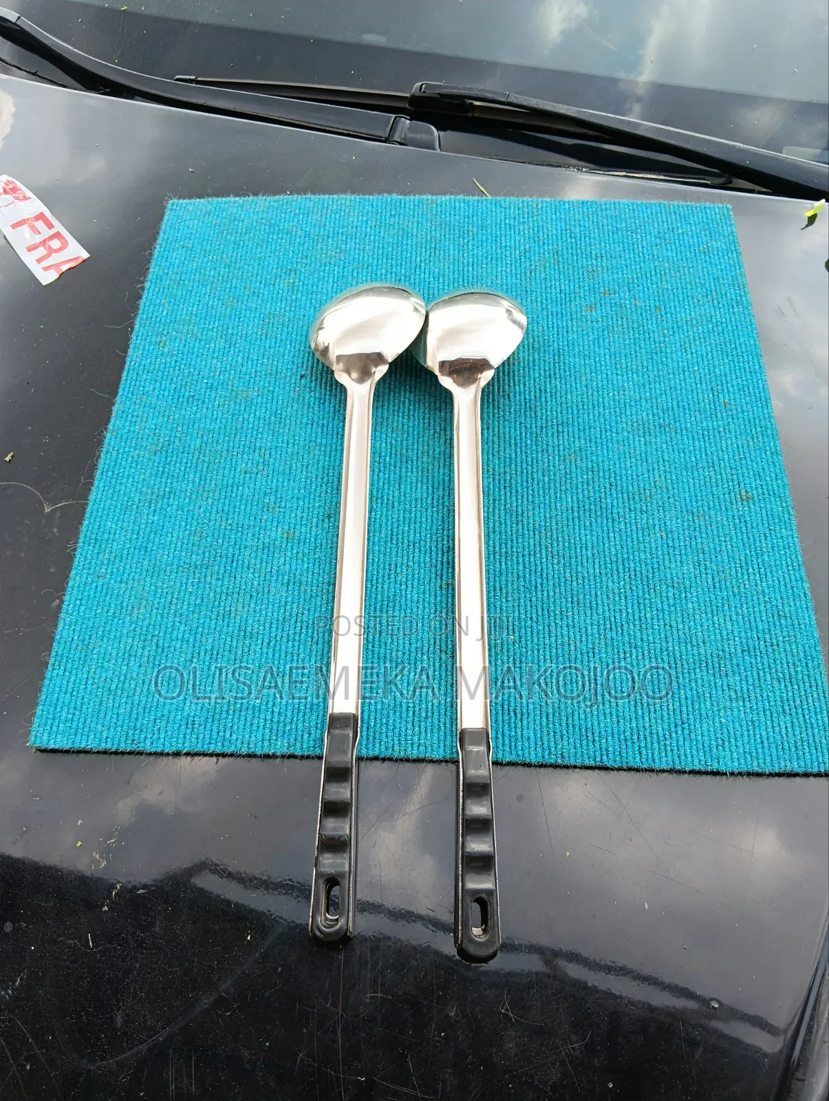 Long Stainless Steel Cooking Spoons
