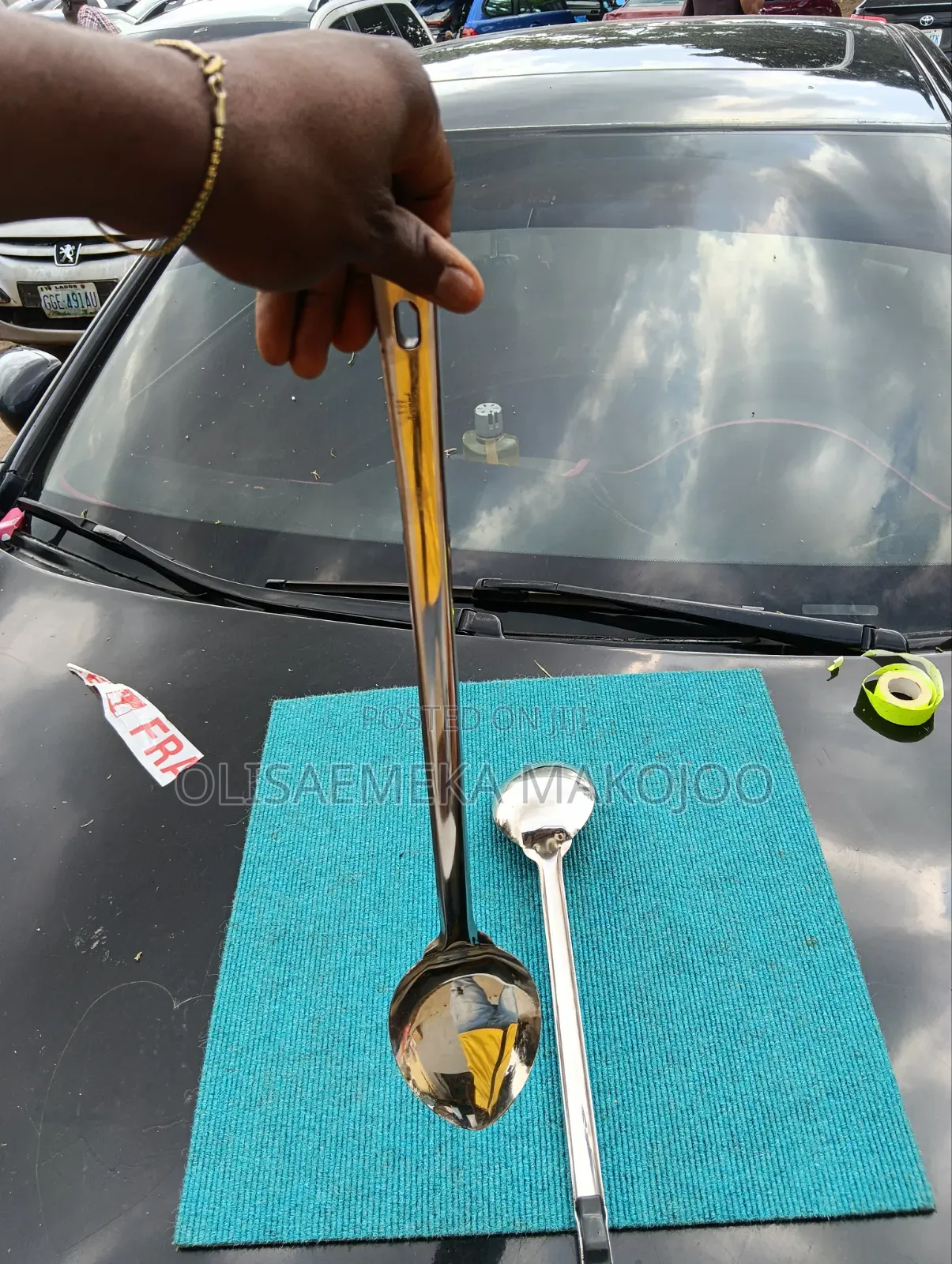 Long Stainless Steel Cooking Spoons