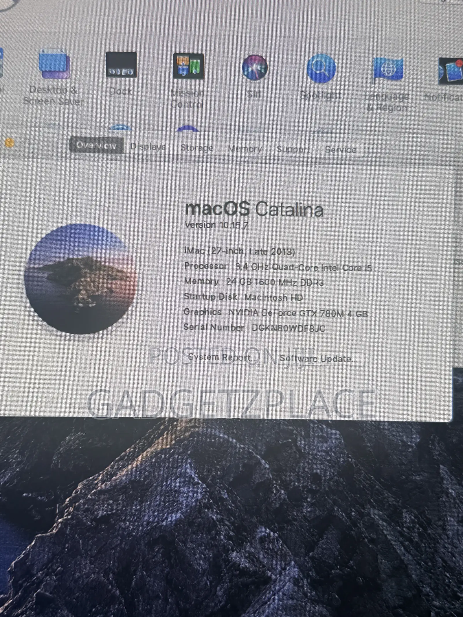 Desktop Computer Apple iMac 24GB Intel Core i5 HDD+SSD 3T
