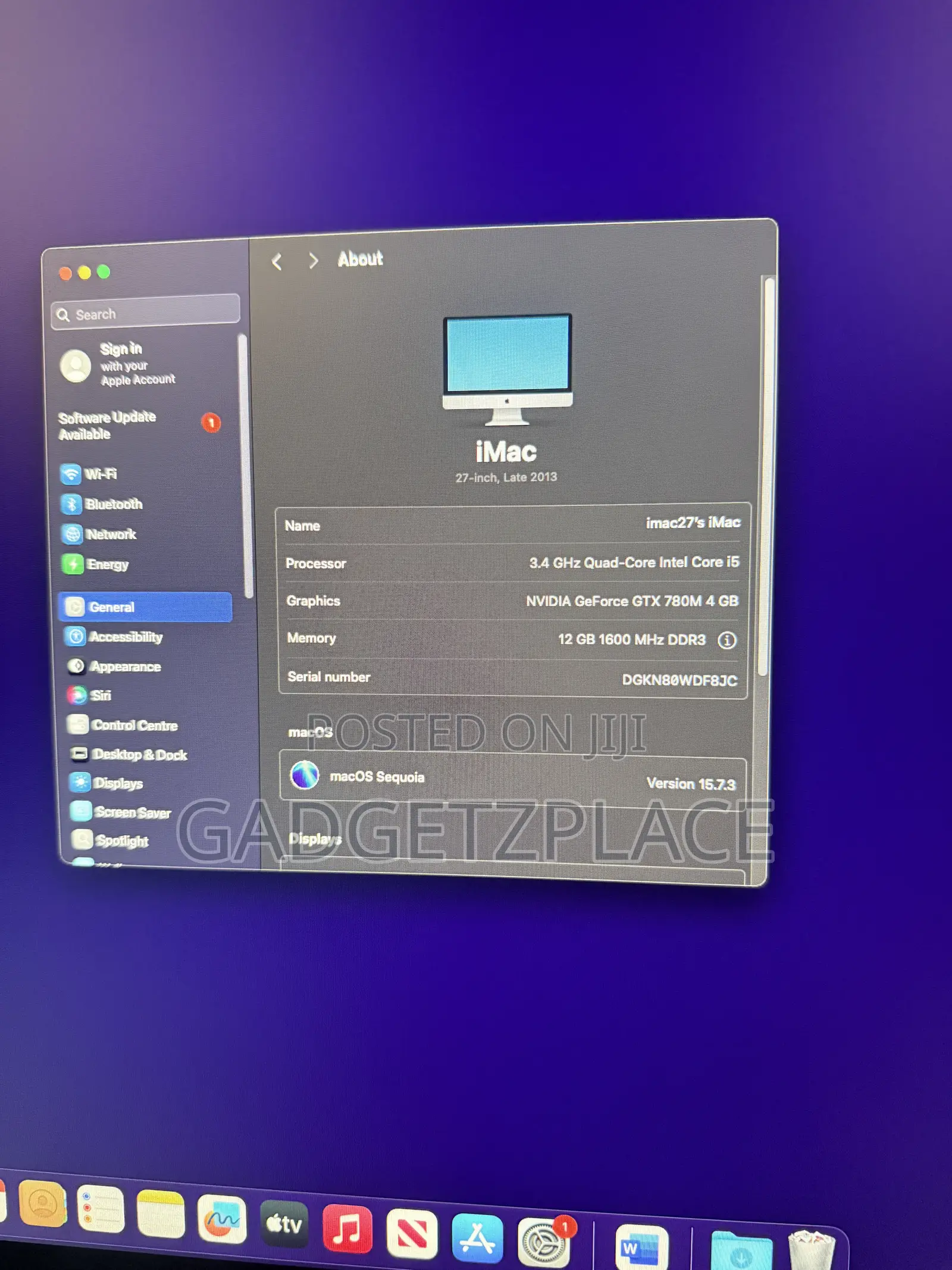 Desktop Computer Apple iMac 24GB Intel Core i5 HDD+SSD 3T