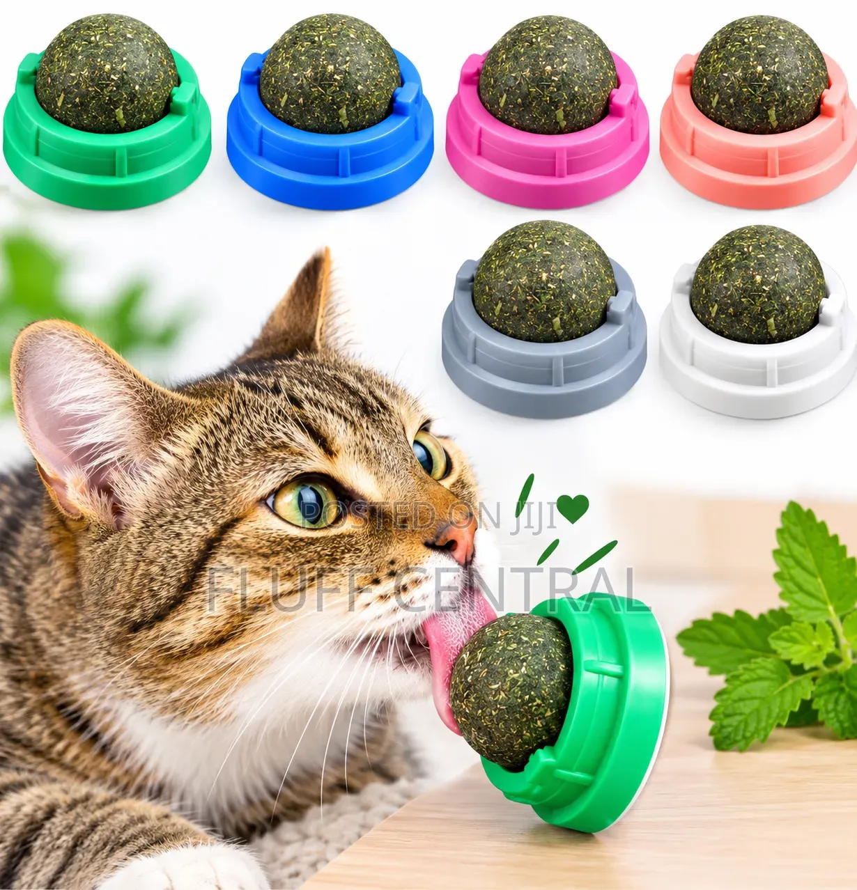 Catnip Cat Toy With Adhesive Base (0191)
