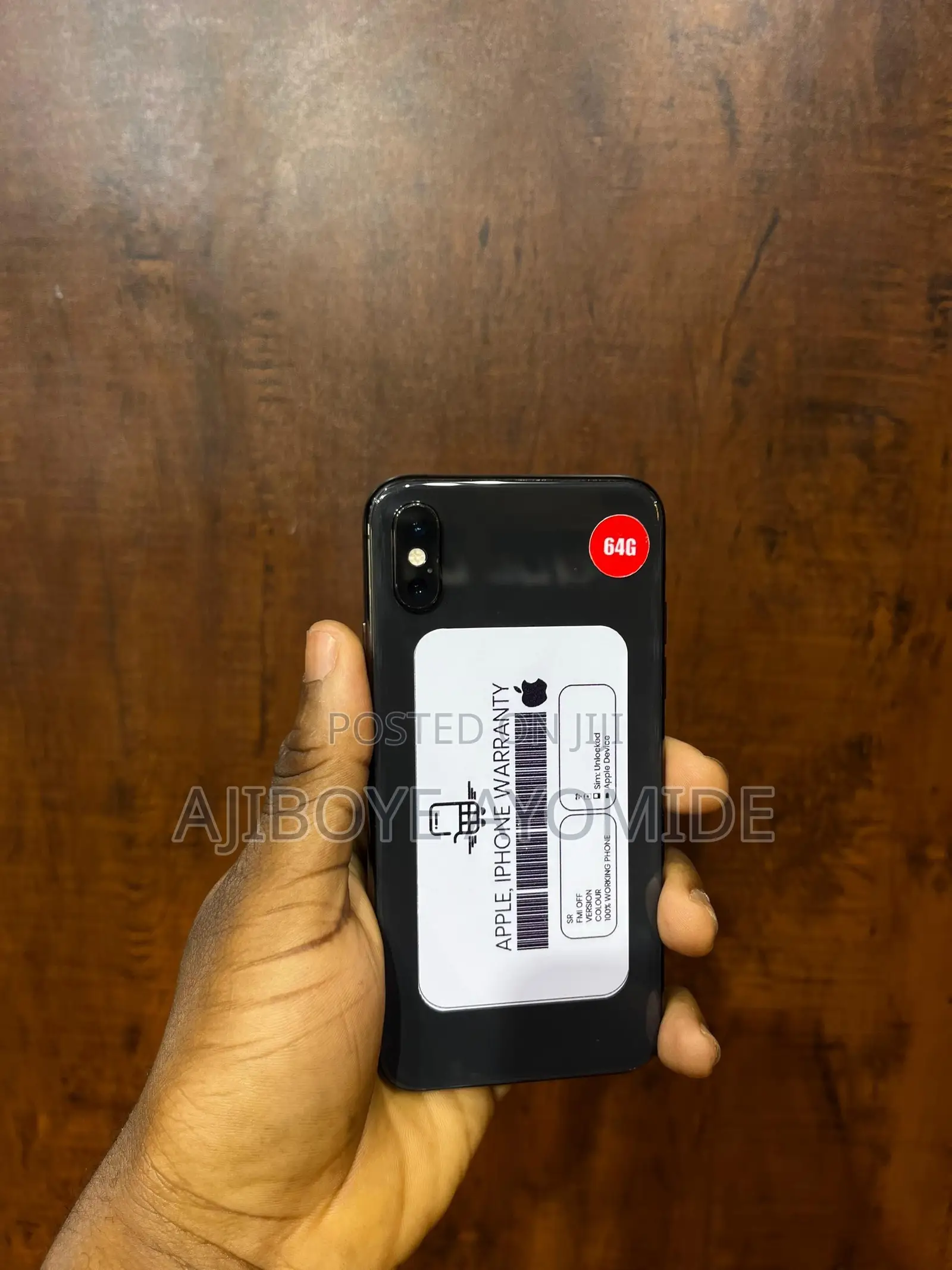 Apple iPhone XS 64 GB Black