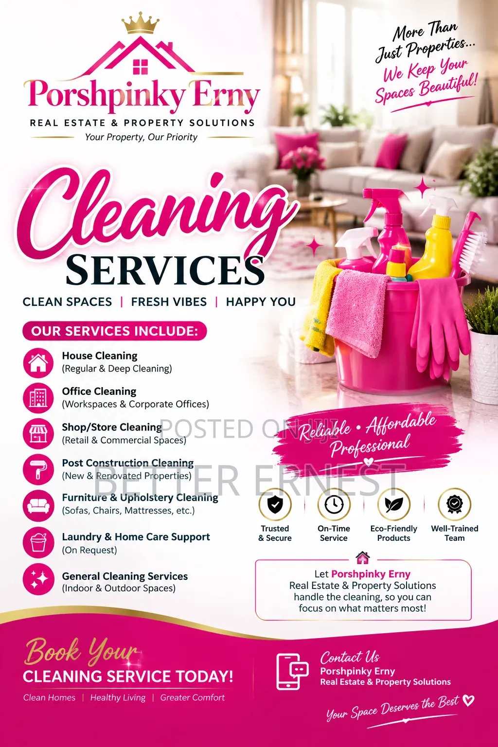 Porshpinky Erny Cleaning Services