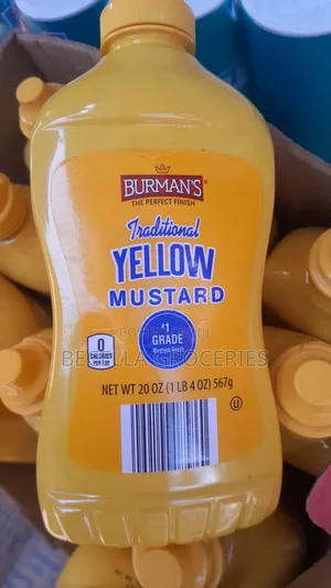 Burman's Traditional Yellow Mustard 12×567g