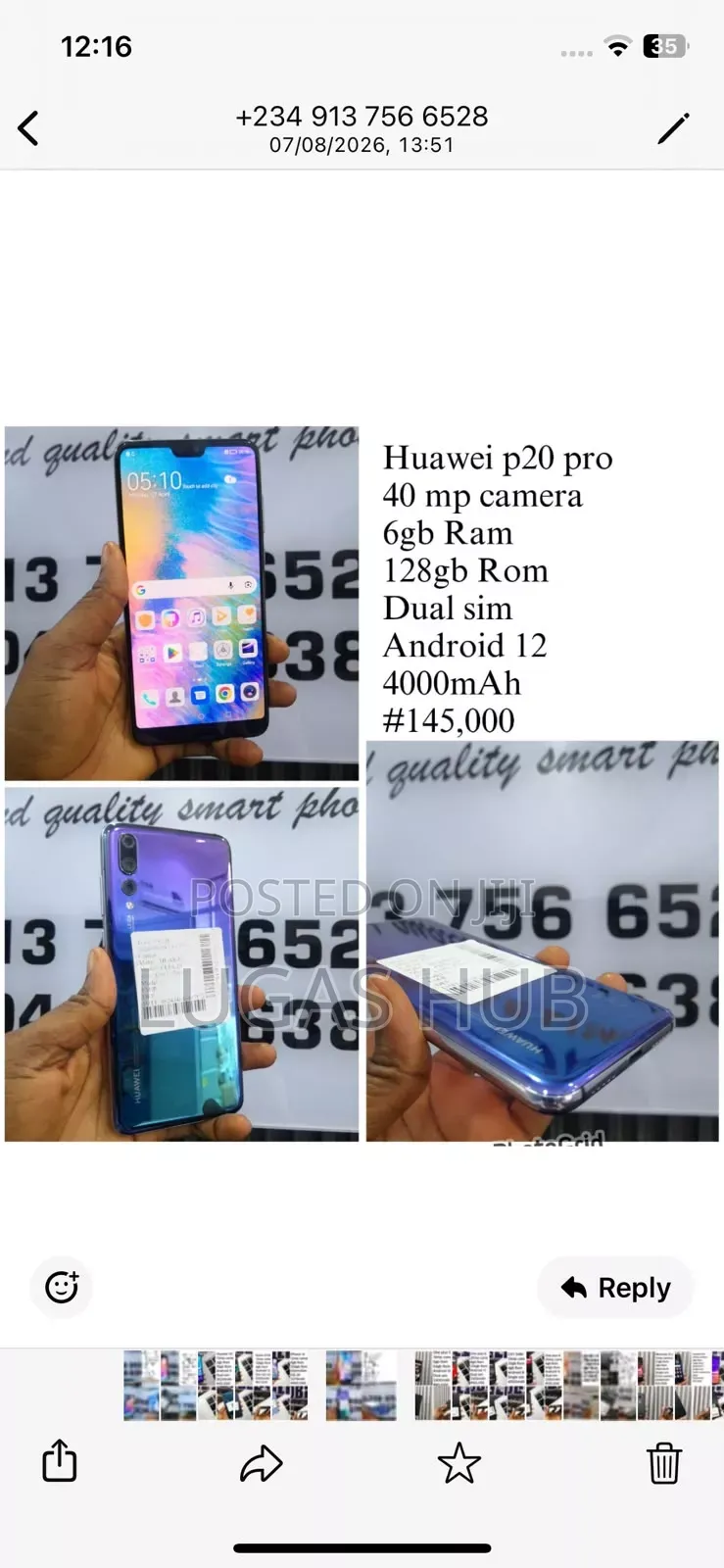 Huawei P20 Pro 128 GB Black