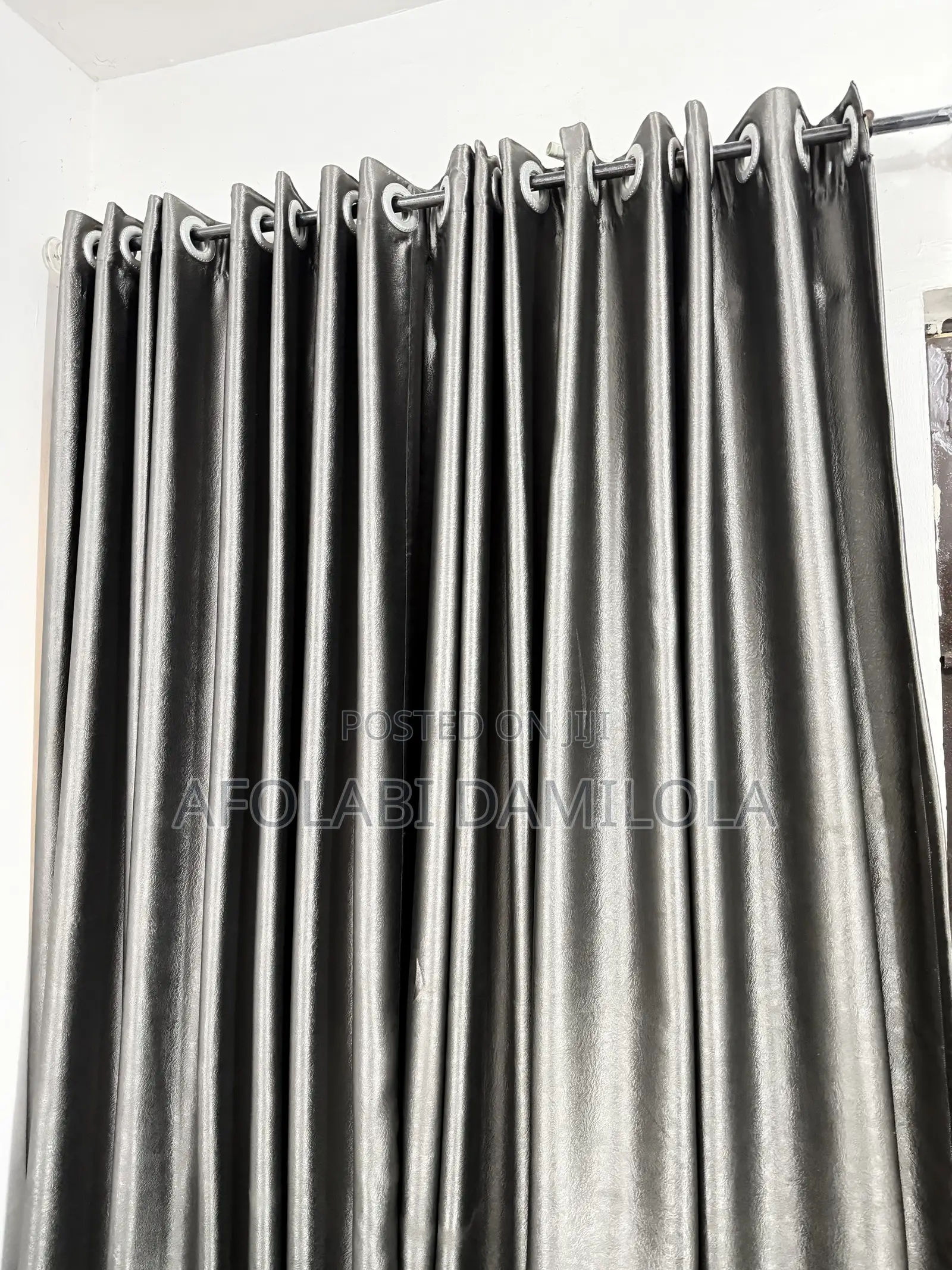 2 Window Curtains With Rods