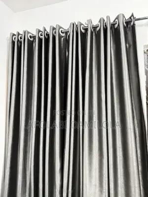 2 Window Curtains With Rods