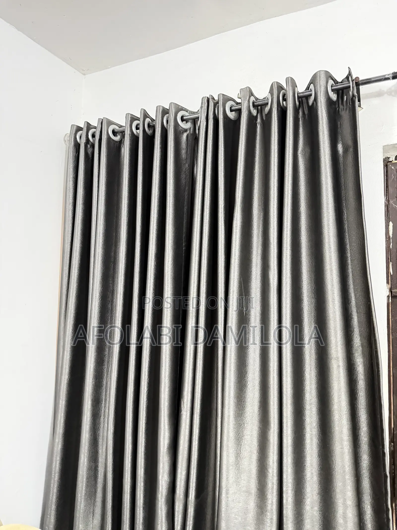 2 Window Curtains With Rods