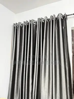 2 Window Curtains With Rods