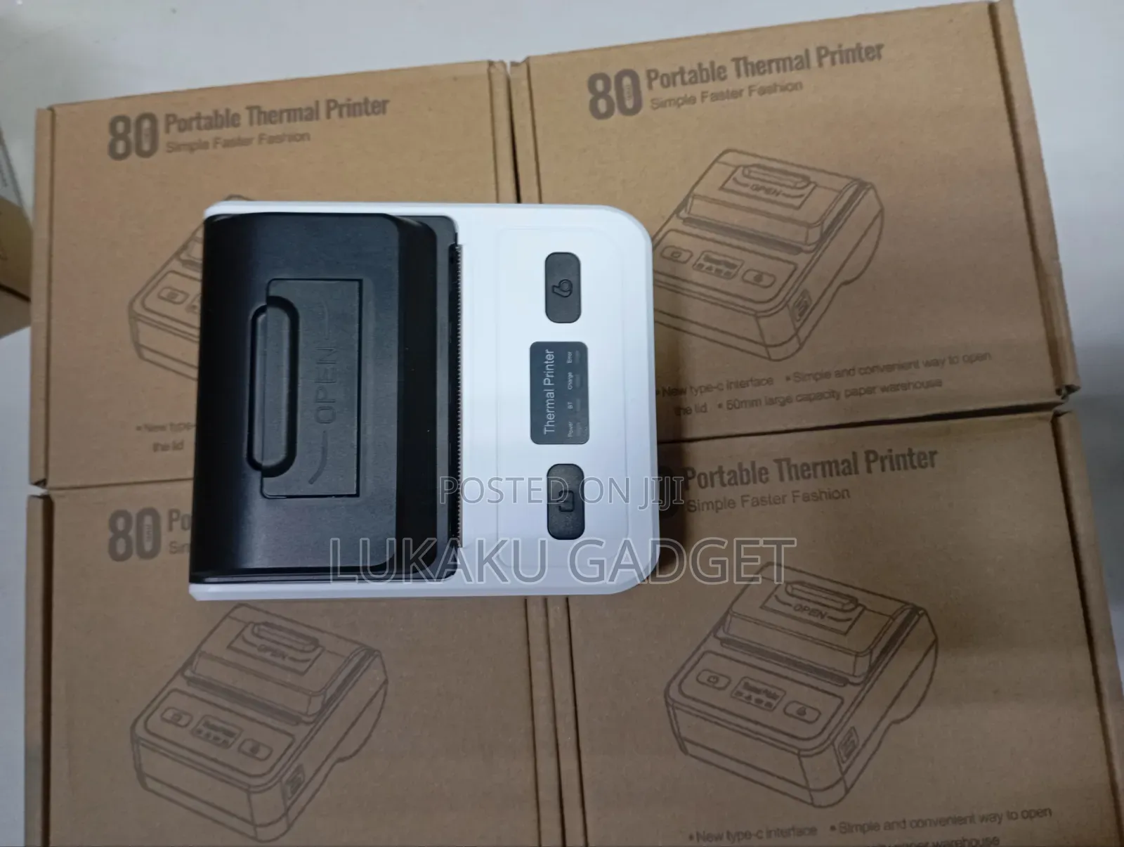 80mm Portable Mobile Thermal Printer Bluetooth for Receipt