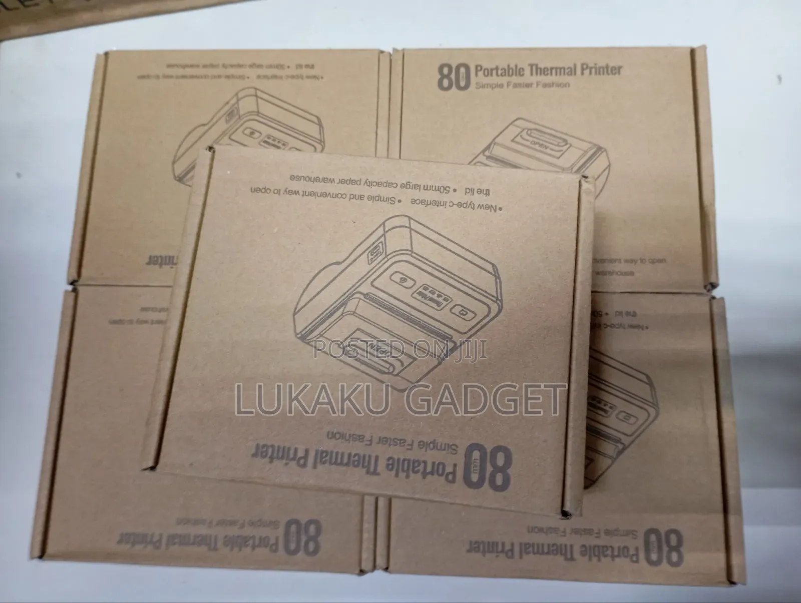 80mm Portable Mobile Thermal Printer Bluetooth for Receipt