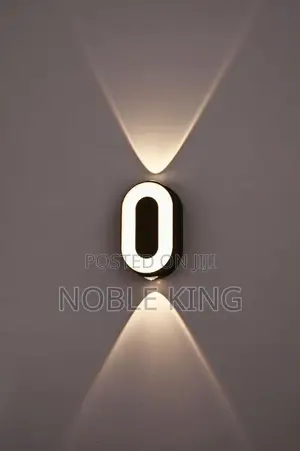 2025 AC85-265V 7W LED Wall Lamp Digit Number Indoor Outdoor