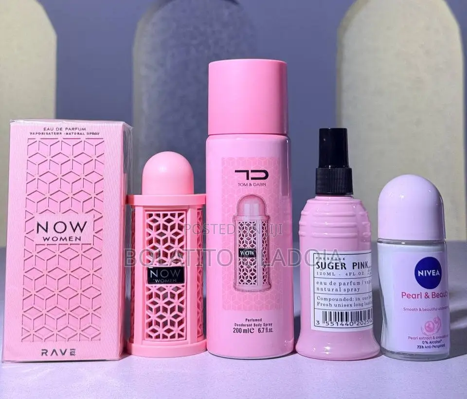 Ladies Perfume Combo – Rave Now + Sugar Pink + Nivea