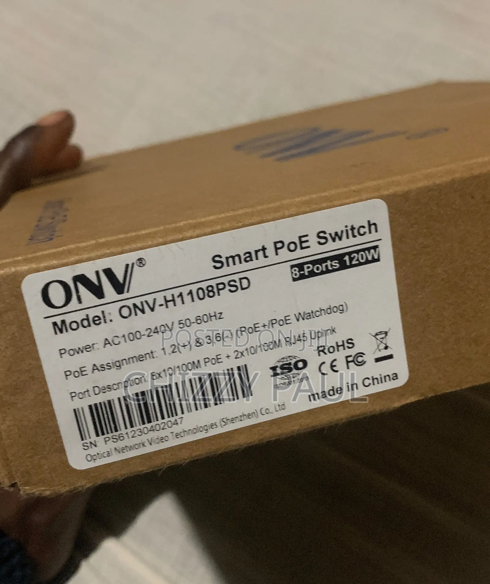 ONV 8 Port Poe Switch