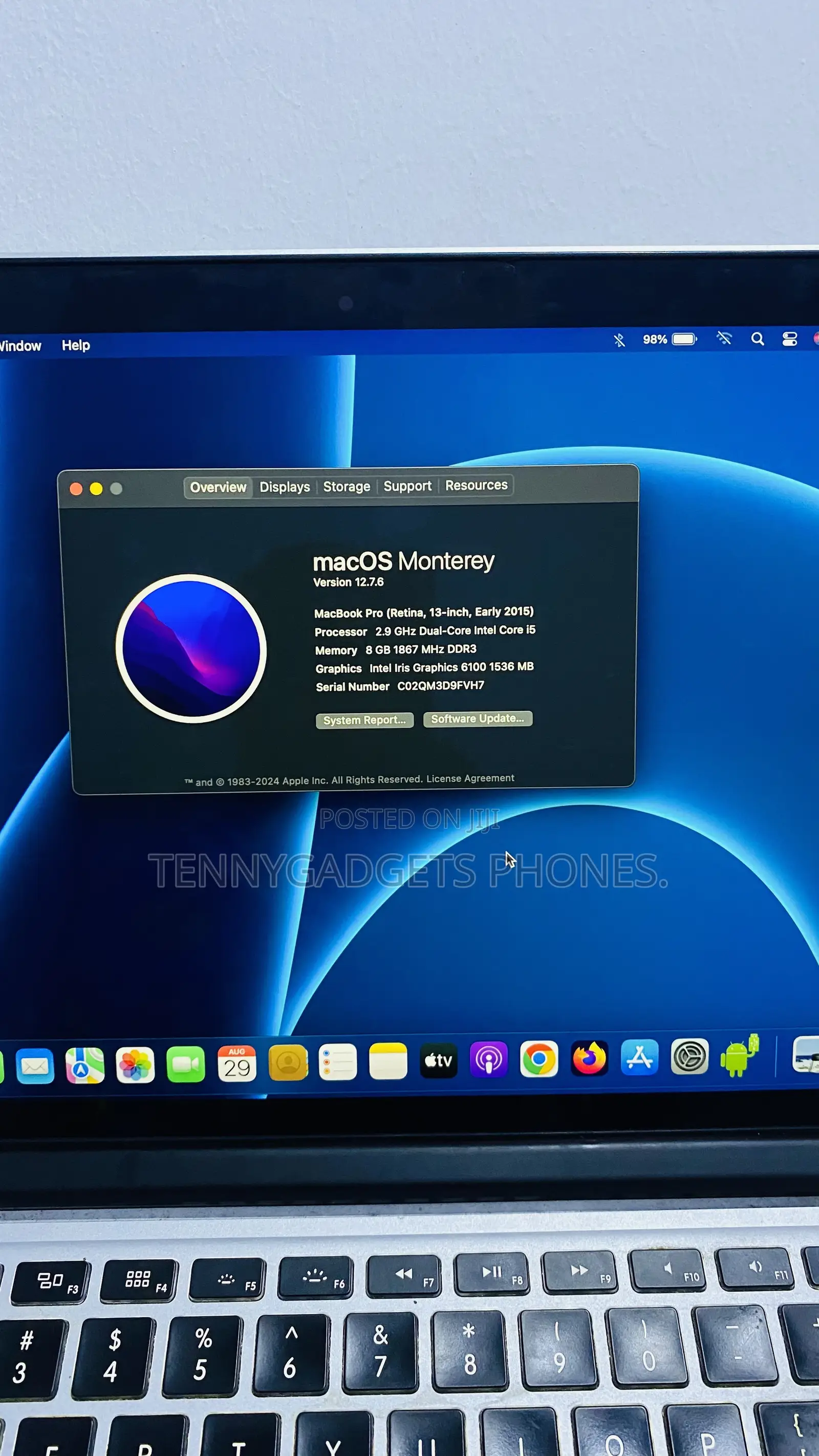 Laptop Apple MacBook Pro 2015 8GB Intel Core i3 SSD 256GB