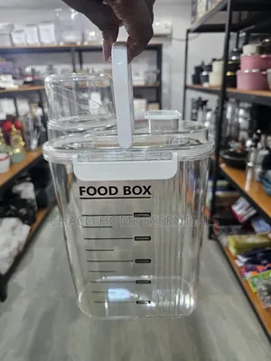 2.5L Airtight Cereal Grain Dispenser Container With Measuring Cup