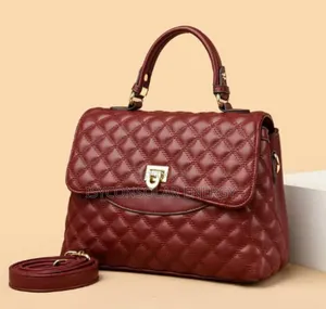 Blood Red Classic Leather Bag