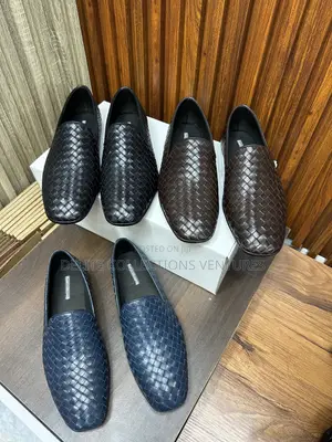 Bottega Veneta–style Intrecciato Woven Loafers