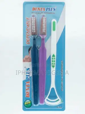 Denta Plus Extra Hard Toothbrush - Multi-Pack