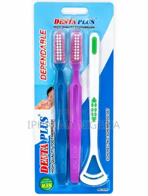 Denta Plus Extra Hard Toothbrush - Multi-Pack