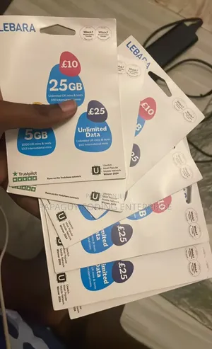 Uk/Europe Physical Sims for SMS Otp Wi-Fi Calling