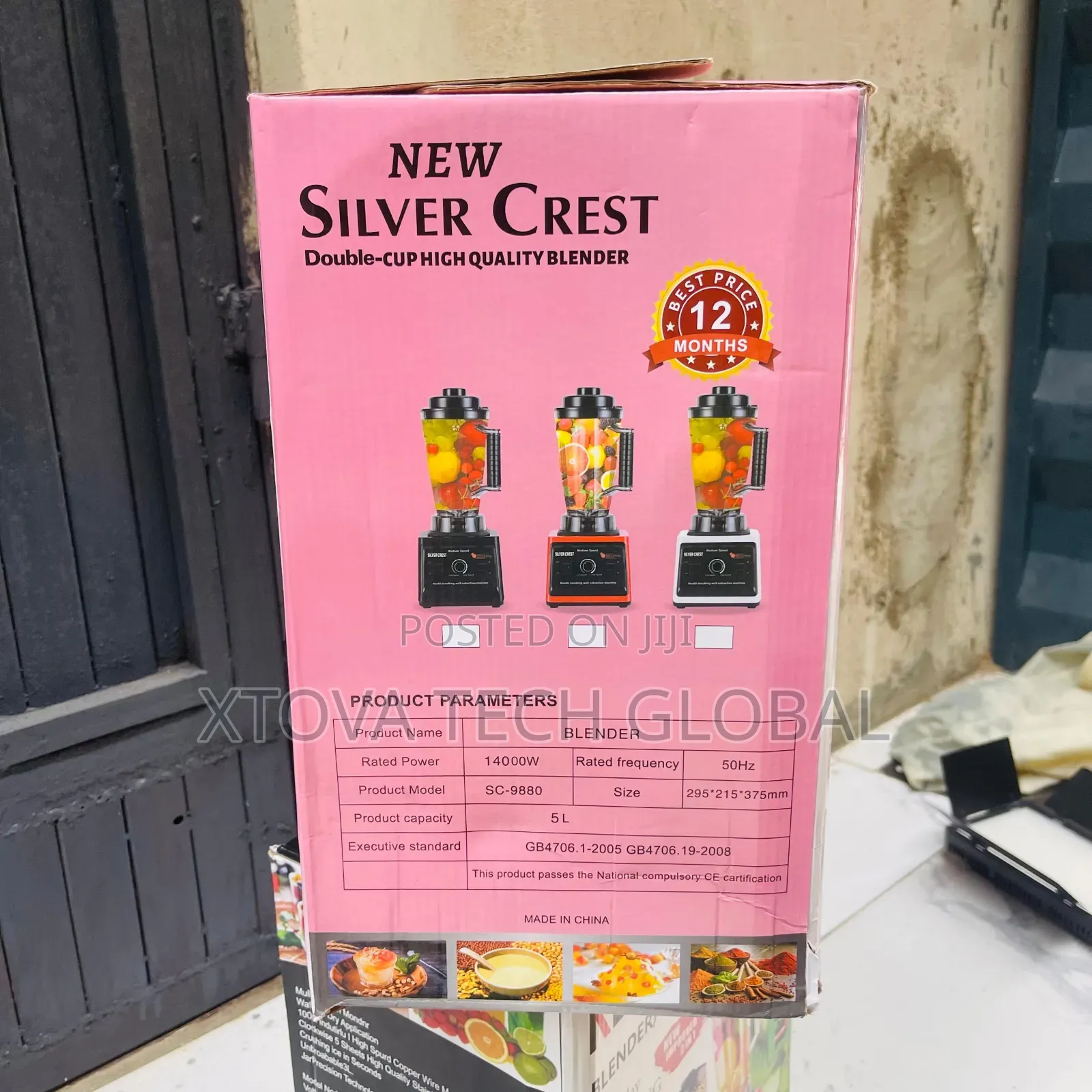 Silver Crest 5L Double-Cup Blender Grinder