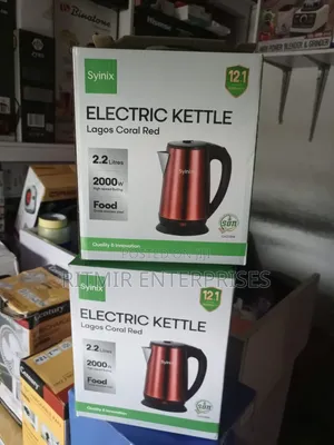 Syinix Electric Kettle Lagos Coral Red 2.2L