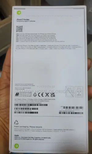New Apple iPhone 17 Pro Max 256 GB Orange