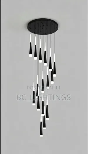 Nordic Luxury Duplex LED Hanging Chandelier Staircase LightingFixtures