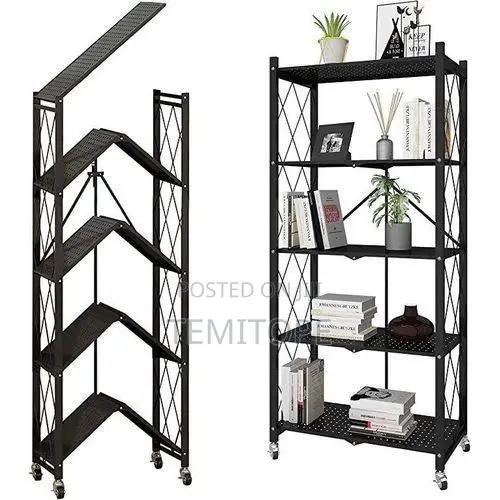 Strong 5 Layers Shelf- Foldable Storage Organizer Racks