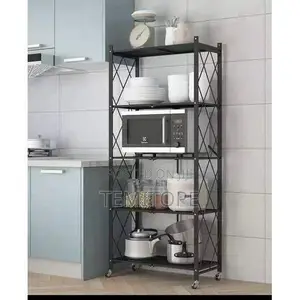 Strong 5 Layers Shelf- Foldable Storage Organizer Racks