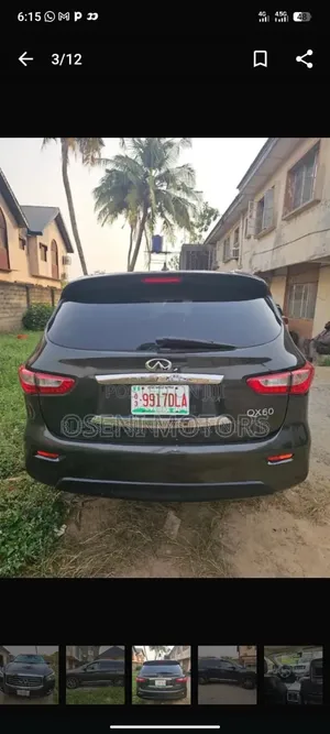 Back Light Infiniti Jx35