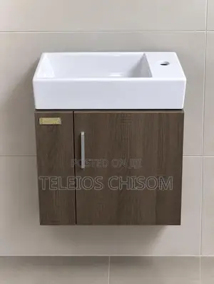 Basin With Cabinet Fitted