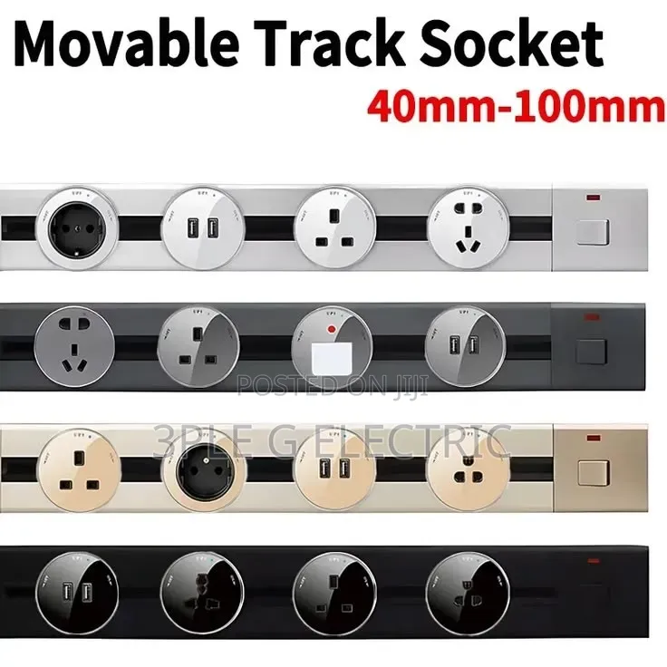 400mm to 100mm Track Socket Rail Available