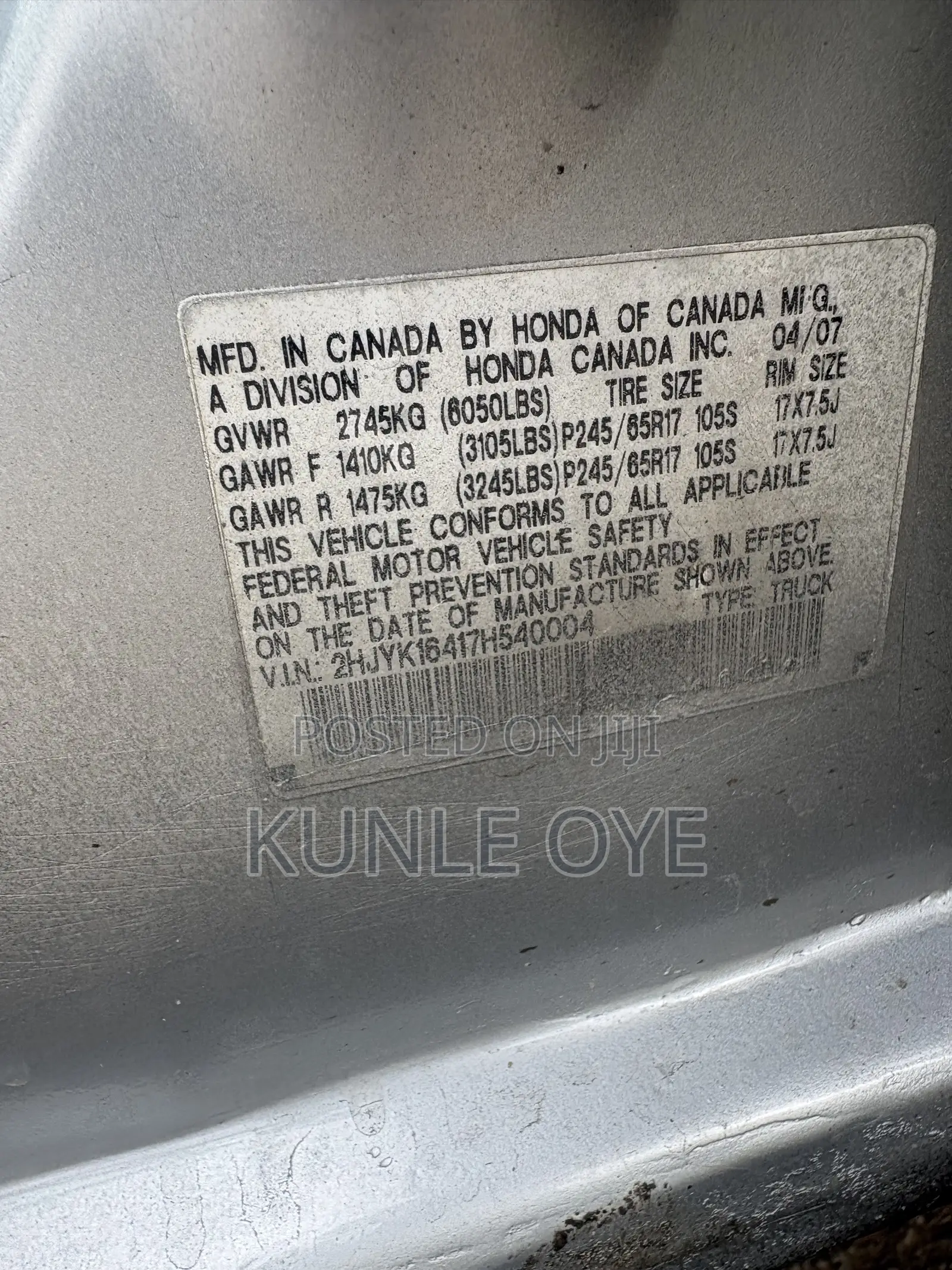 Honda Ridgeline RTL 2008 Silver